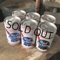 Vintage Pabst Blue Ribbon Beer Cans 6 PACK (M660) 