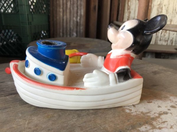画像2: 70s Vintage Mickey Mouse Bubble Barge (M674)
