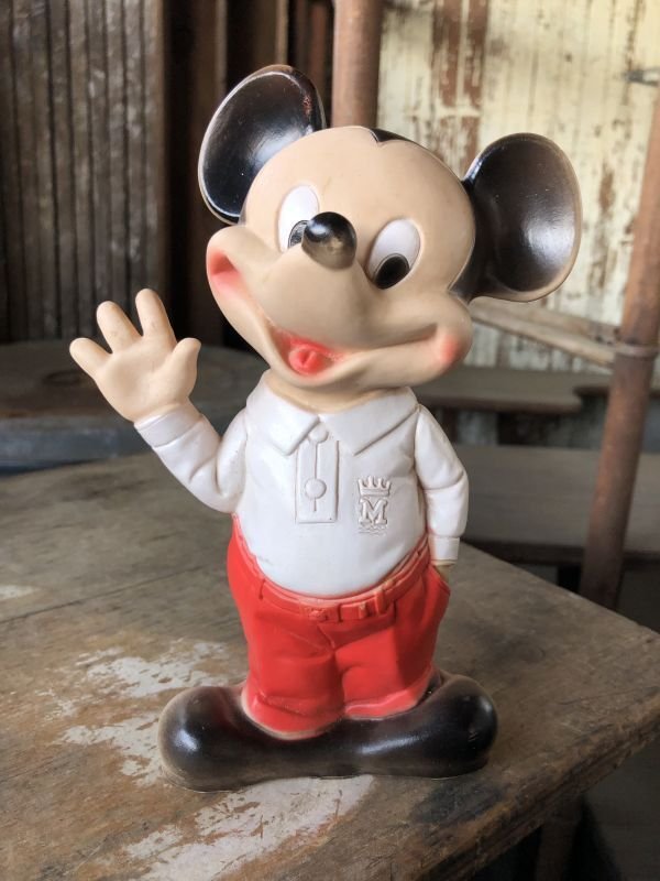 画像1: 60s Vintage Mickey Rubber Doll (M673)