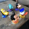 画像4: 80s Vintage Disney Mickey Donald Goofy Pluto Dumbo Topper Set (M676)