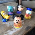 画像1: 80s Vintage Disney Mickey Donald Goofy Pluto Dumbo Topper Set (M676) (1)