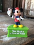 画像1: 80s Vintage Disney Mickey Mouse PVC We Make Great Pair  (M679) (1)