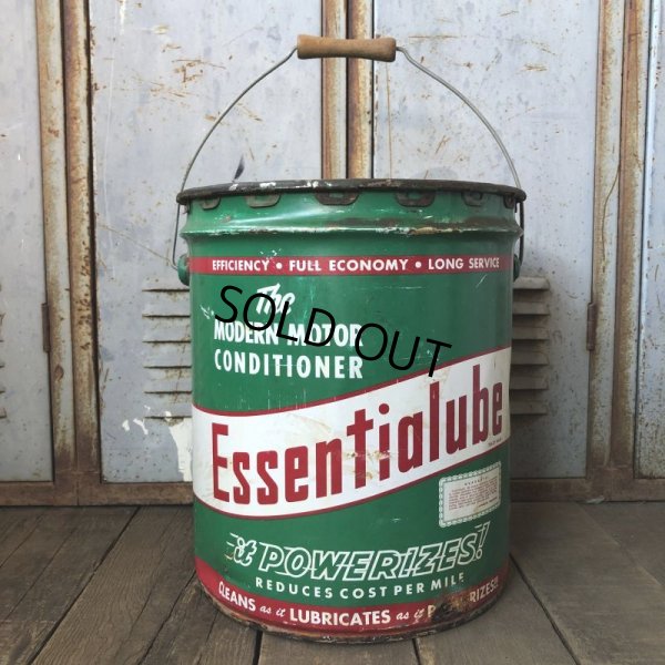 画像1: Vintage Essentialube Motor Conditioner 5GL Oil Can (M685) 