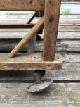 画像14: Antique Wooden Rolling Bakers Rack (M688)