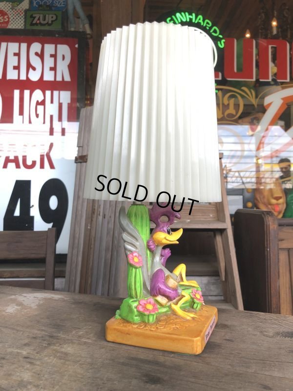 画像2: 70s Holiday Fair Warner Bros Looney Tunes Roadrunner Lamp (B697) 