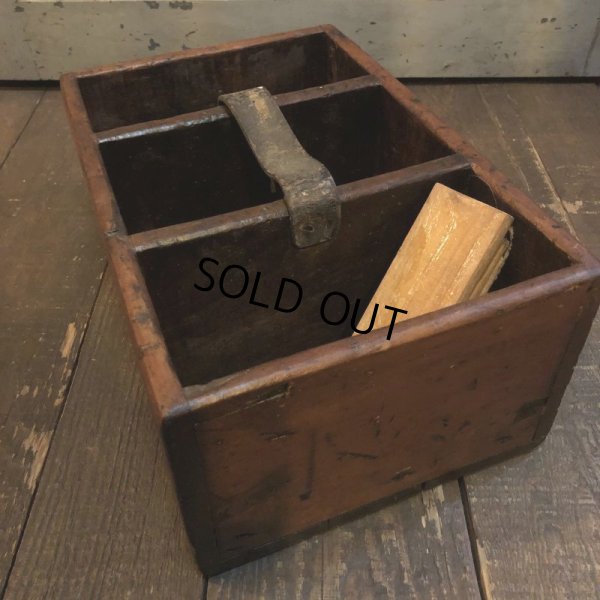 画像2: Vintage Wood Shoe Care Shine Box (M693)