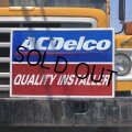 Vintage AC DELCO QUALITY INSTALLER Embossed Sign (M690)
