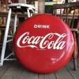 画像1: Vintage Coca-Cola Button Sign (M689) (1)