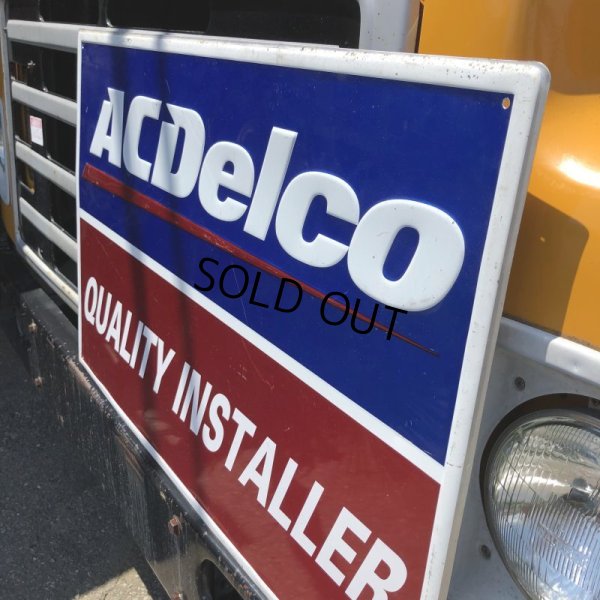 画像2: Vintage AC DELCO QUALITY INSTALLER Embossed Sign (M690)