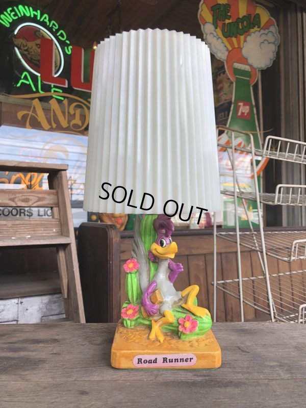 画像1: 70s Holiday Fair Warner Bros Looney Tunes Roadrunner Lamp (B697) 