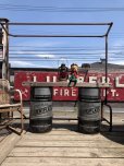 画像15: Vintage Fiske Brothers Refining Co. LUBRIPLATE 16 Gal Drum Barrel Oil Can A (M698)