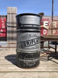 Vintage Fiske Brothers Refining Co. LUBRIPLATE 16 Gal Drum Barrel Oil Can A (M698)