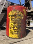 画像2: Vintage Motor Gas Oil 5 Gallon Can PENZOIL (M704)  (2)