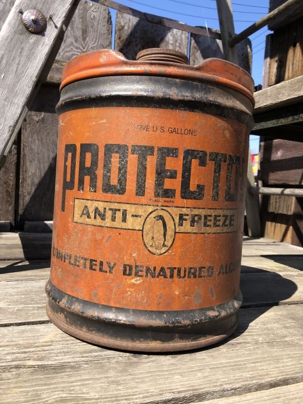 画像2: Vintage Motor Gas Oil 5 Gallon Can PROTECTOL Anti Freeze (M703) 