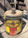 画像2: Vintage Motor Gas Oil 5 Gallon Can PENZOIL (M700)  (2)