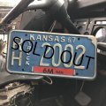 60s Vintage American License Number Plate / KANSAS 2002 (M733)