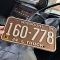 90s Vintage American License Number Plate / MISSOURI 778 (M712)
