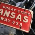 画像2: 60s 70s Vintage American License Number Plate / KANSAS (M720) (2)