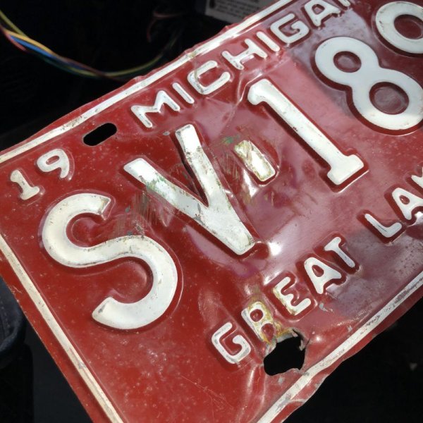 画像2: 60s Vintage American License Number Plate / MICHIGAN 1896 (M726)