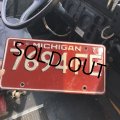 70s Vintage American License Number Plate / MICHIGAN 7694 (M715)