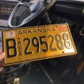 00s Vintage American License Number Plate / ARKANSAS 295288 (M709)
