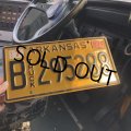 00s Vintage American License Number Plate / ARKANSAS 295288 (M709)