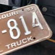 画像2: 90s Vintage American License Number Plate / MISSOURI 814 (M731) (2)