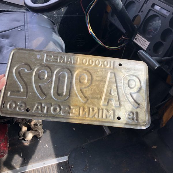 画像3: 60s Vintage American License Number Plate / MINNESOTA 9092 (M707)