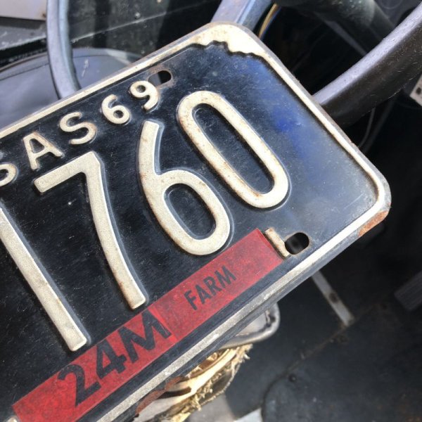 画像2: 60s Vintage American License Number Plate / KANSAS 1760 (M718)