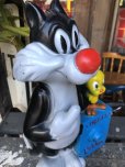 画像5: 70s Vintage Tweety & Sylvester Big Bank (M844)