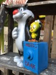 画像2: 70s Vintage Tweety & Sylvester Big Bank (M844) (2)