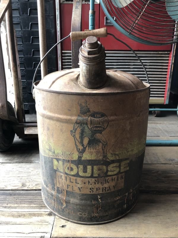 画像1: Vintage Motor Gas Oil 5 Gallon Can NOURSE (M850) 