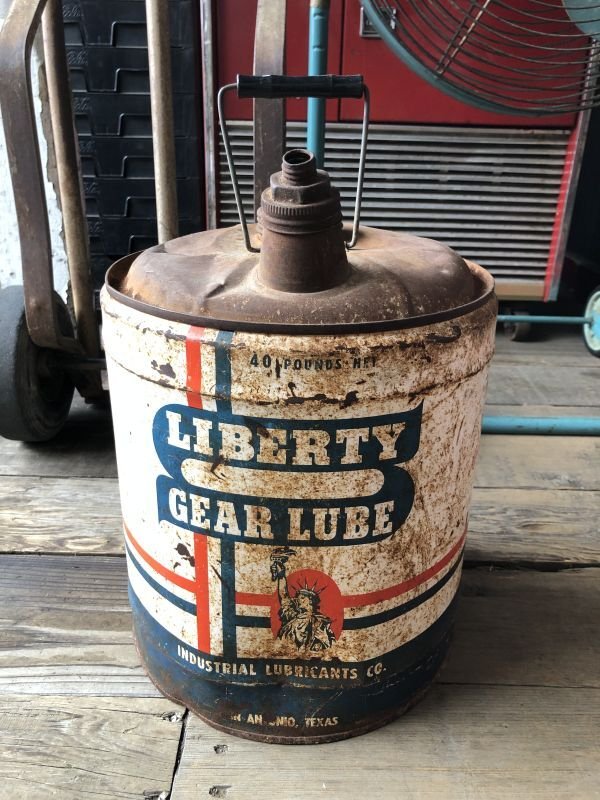 画像1: Vintage Motor Gas Oil 5 Gallon Can LIBERTY (M848) 