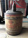 Vintage Motor Gas Oil 5 Gallon Can LION (M851) 
