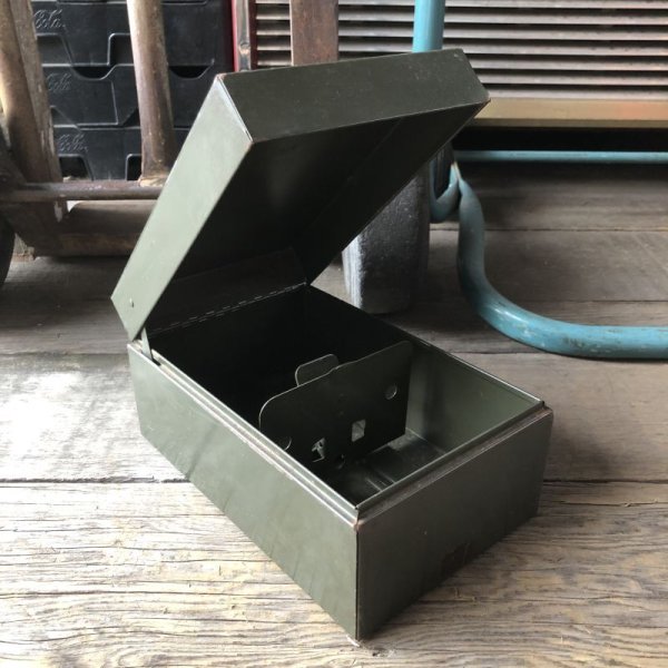 画像1: Vintage Metal File Box (M864)