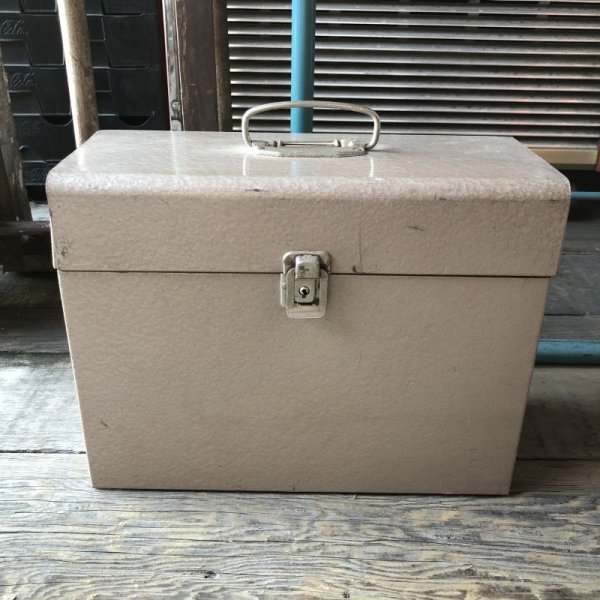 画像1: Vintage Metal File Box (M856)