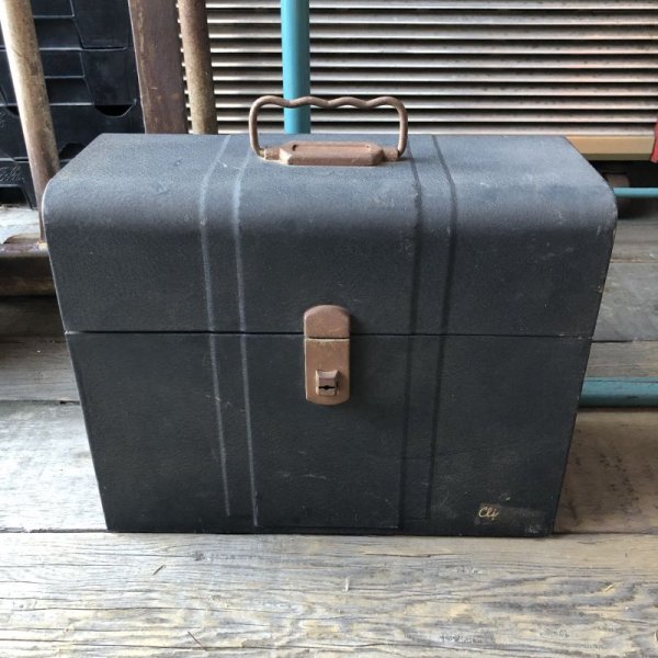 画像1: Vintage Metal File Box (M854)