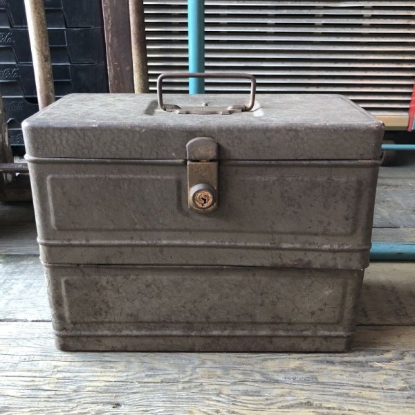 画像1: Vintage Climax Metal File Box (M855)