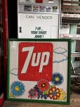 画像7: Vintage 7UP Soda Peter Max Floral Cardboard Store Sign RARE!!! (M806)