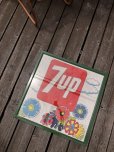 画像6: Vintage 7UP Soda Peter Max Floral Cardboard Store Sign RARE!!! (M806)