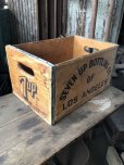 画像7: 70s Vintage Advertising 7up Wooden Crate Wood Box (M811)