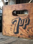 画像4: 70s Vintage Advertising 7up Wooden Crate Wood Box (M810)