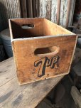 画像7: 70s Vintage Advertising 7up Wooden Crate Wood Box (M810)