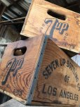 画像15: 70s Vintage Advertising 7up Wooden Crate Wood Box (M811)