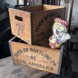 画像17: 70s Vintage Advertising 7up Wooden Crate Wood Box (M811)