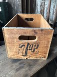 画像5: 70s Vintage Advertising 7up Wooden Crate Wood Box (M811)