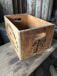 画像1: 70s Vintage Advertising 7up Wooden Crate Wood Box (M811) (1)