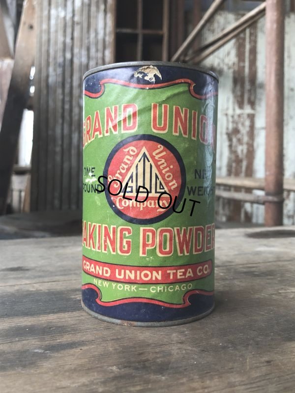 画像1: Vintage Advertising Tin Grand Union Baking Powder (M836)