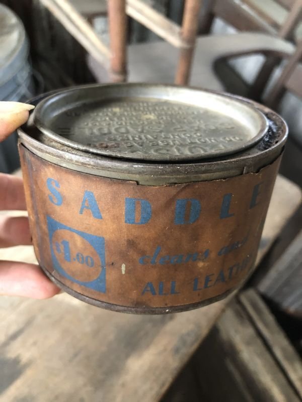 画像1: Vintage Advertising Tin SADDLE SOAP (M835)