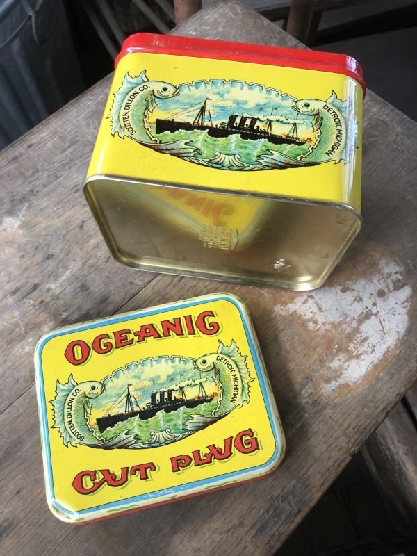 画像2: Vintage Advertising Tin OGEANIG UNION MADE CUT PLUG (M823)